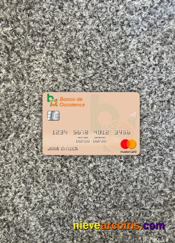 Honduras Banco de Occidente mastercard photolook